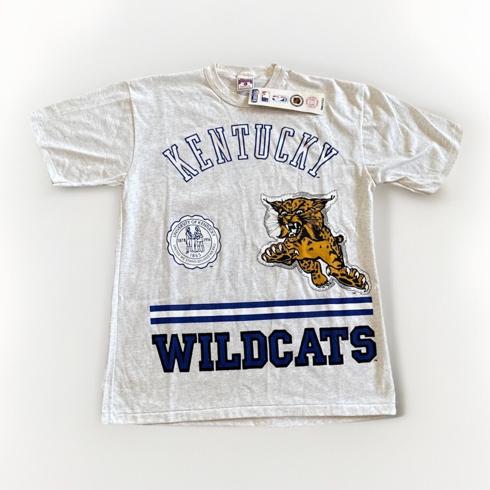 Kentucky‎ Wildcats Shirt Mens L Glory Days AOP Cotton Basketball 90s Vintage